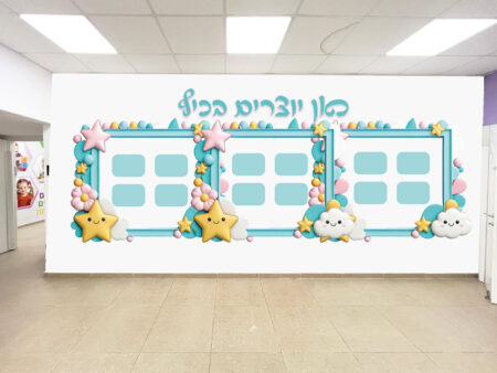 הדפסה על קירות גנים ומעונות, עיצוב פינת יצירה בגן מתאים לפינות הגן/ מעון טרנד עכשווי שנותן רוח חדשנית למעונות.