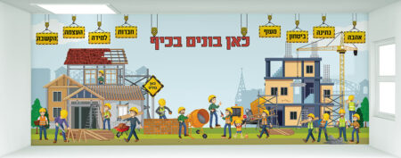 קיר כניסה / מעבר מרהיב המדבר בנית ערכים מעורר את החשק והרצון של התלמידים ללמוד להאמין  ולהתחזק מגביר את ערכו העצמי של כל תלמיד ותלמיד, ומחבר אותם לרצון להצליח