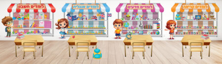 קיר לימודי מרהיב וצבעוני עבור קטגוריות למידה. מעורר את החשק והרצון של התלמידים ללמוד להאמין ולהתחזק מגביר את ערכו העצמי של כל תלמיד ותלמיד, ומחבר אותם לרצון להצליח