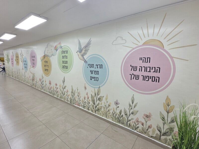קיר מעוצב משפטי העצמה