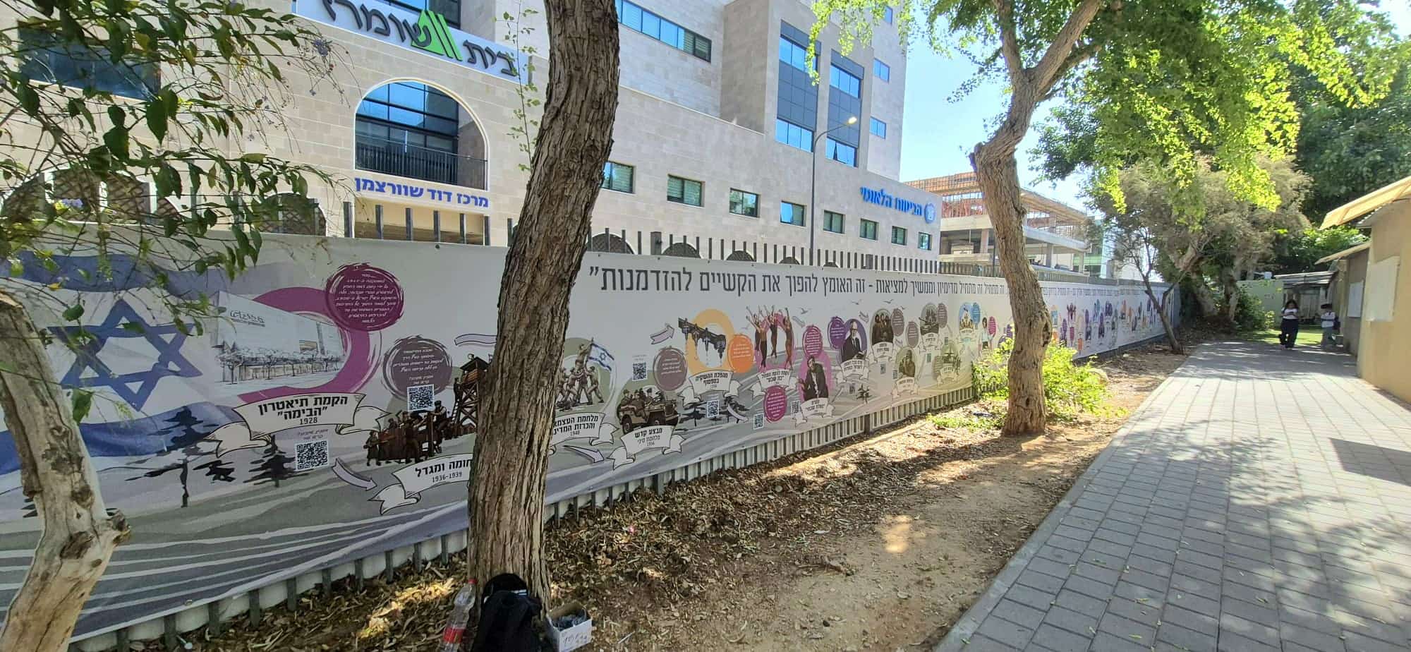 עיצוב גדר מוסדות חינוך ציונות והיסטוריה
